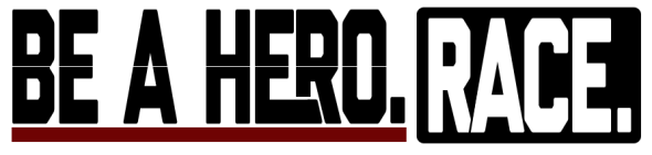 BE A HERO. RACE. LOGO