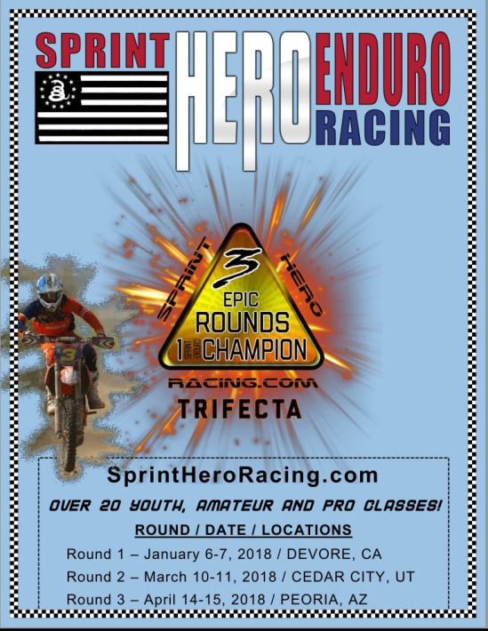 2018 Sprint Hero Enduro Racing Series Schedule