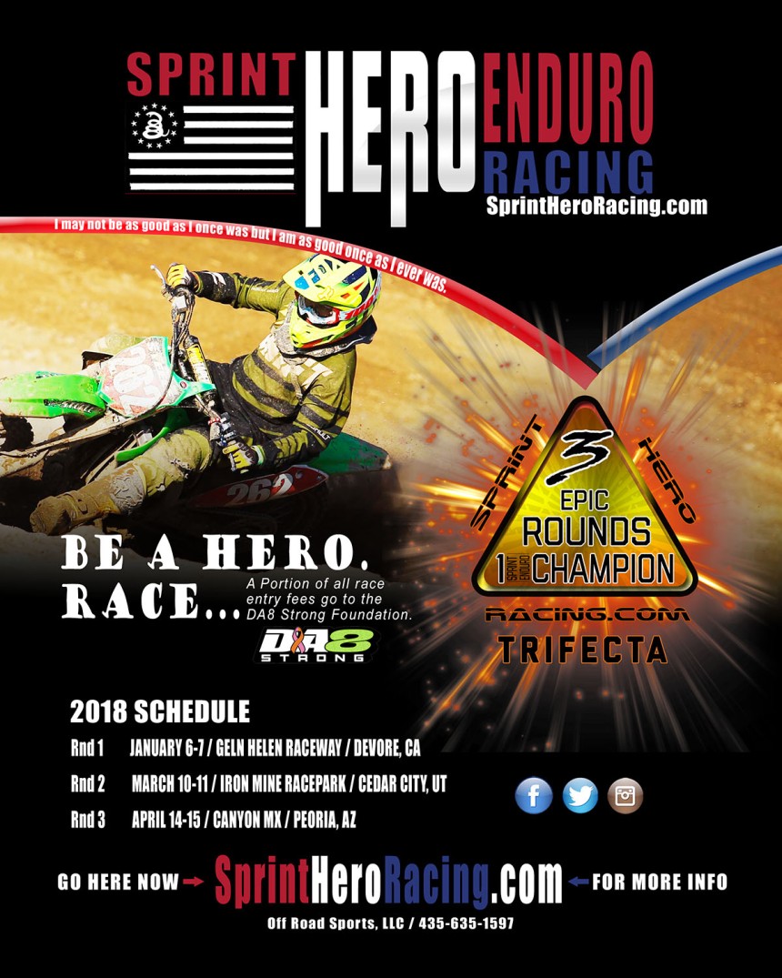 20118 SPRINT HERO RACING SCHEDULE. BE A HERO. RACE
